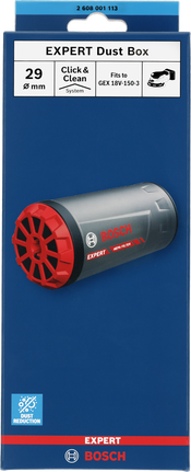 Bosch EXPERT tolmukast 29 mm GEX 18V-150-3.